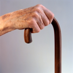 Hand on Cane